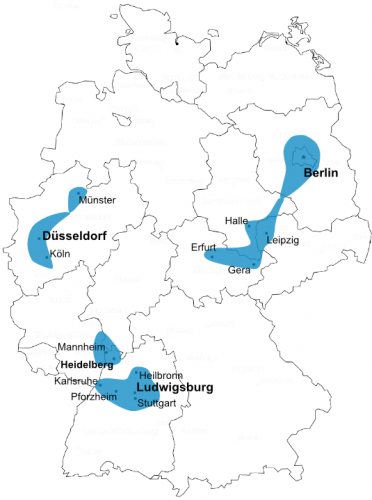 Map Standorte WohnPlanet LB